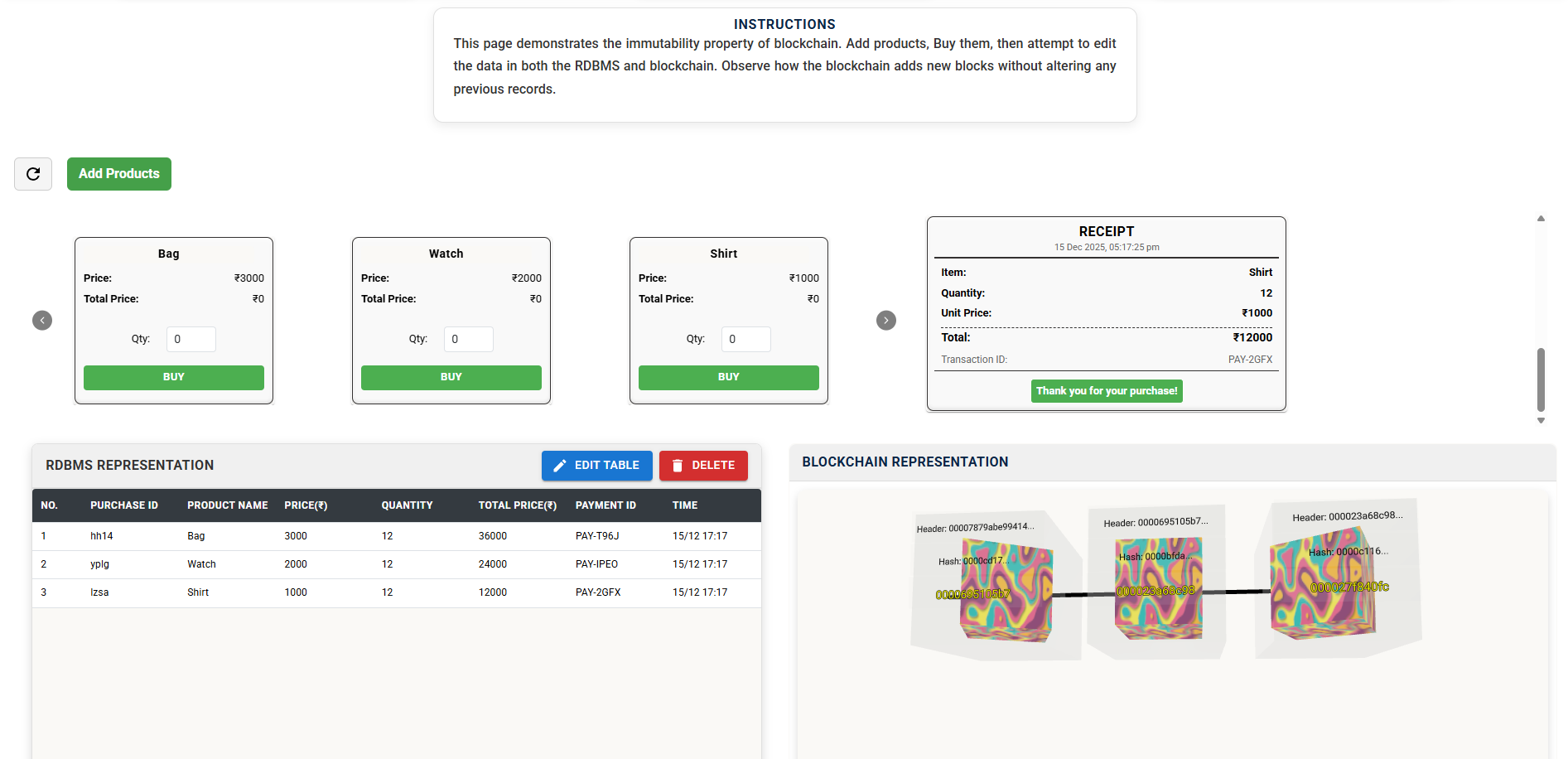 Blockchain Simulation
