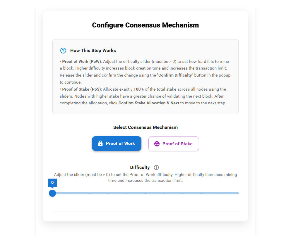 Configure Proof of Work